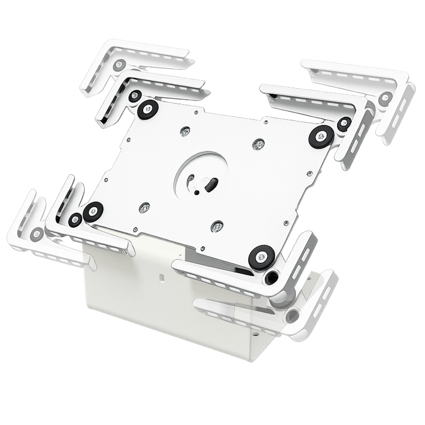 Anti-Thft Tablet Kiosk Stand with 360° Rotating Basefor Tablets 10.1-13.1"
