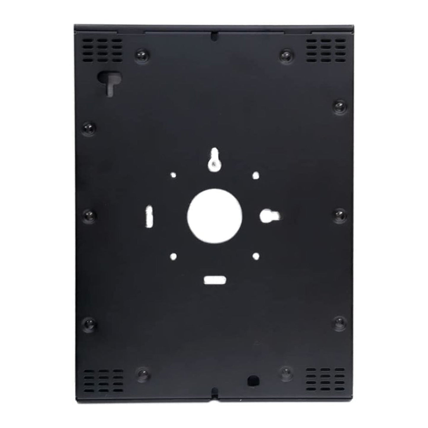 Secure iPad Pro Wall Mount Enclosure - Black Powder Coated Metal Construction - Anti-Theft Tablet Stand - TechnoMounts UAE