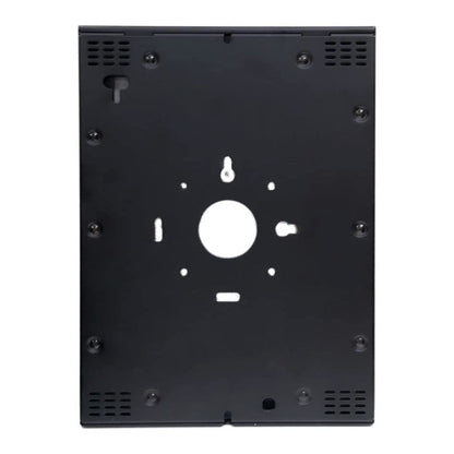 Secure iPad Pro Wall Mount Enclosure - Black Powder Coated Metal Construction - Anti-Theft Tablet Stand - TechnoMounts UAE