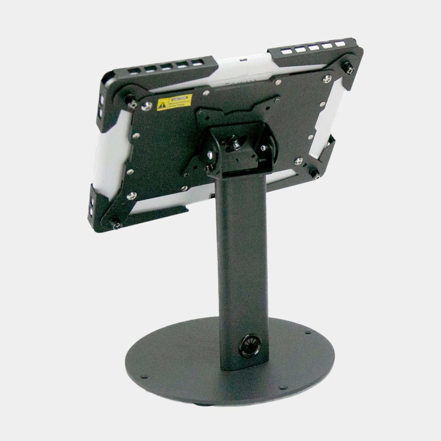 Lockable Tablet Security Stand with Swivel Base - Premium Anti-Theft Enclosure for Retail POS Systems - TechnoMounts