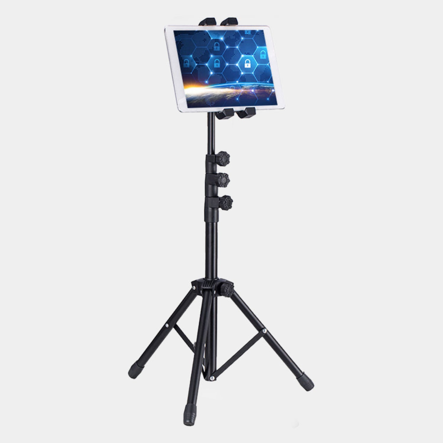 Telescopic Tripod Tablet Stand with Adjustable Height for 6-13 Inch Tablets - TechnoMounts UAE