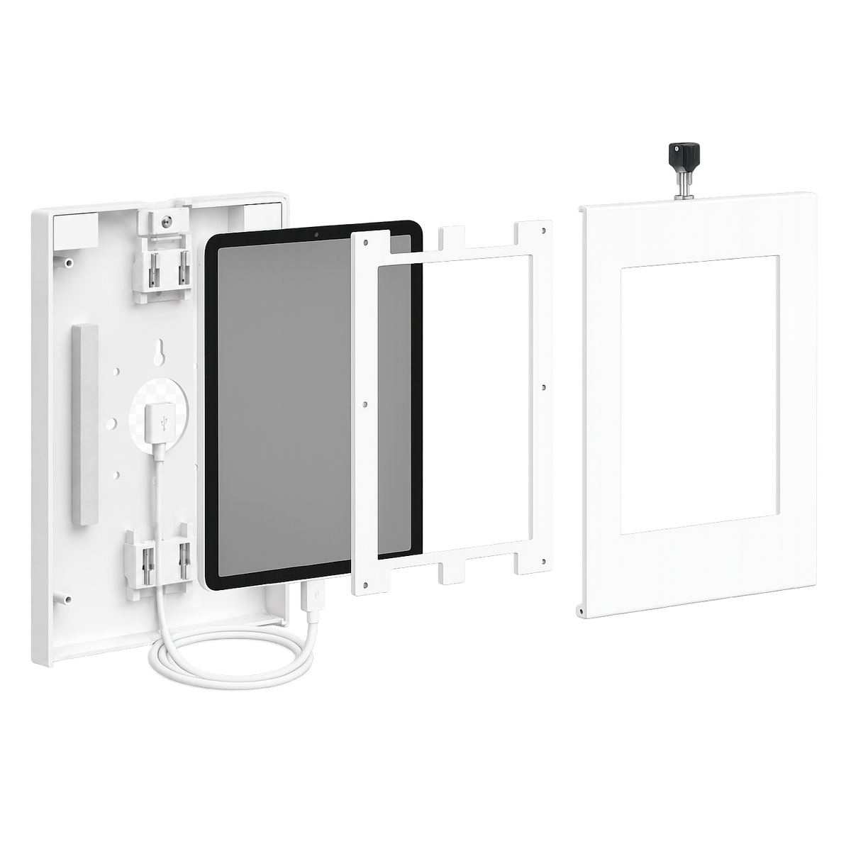 Heavy Duty Tablet Stand with Anti-theft Universal Enclosure for Tablets 9.7" - 11"