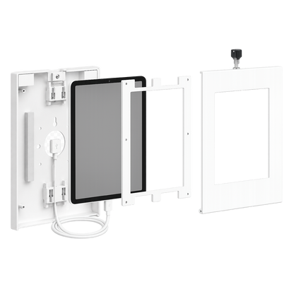 Anti-theft Desktop Tablet Kiosk, Adjustable Stand, Universal Enclosure (9.7" - 11")