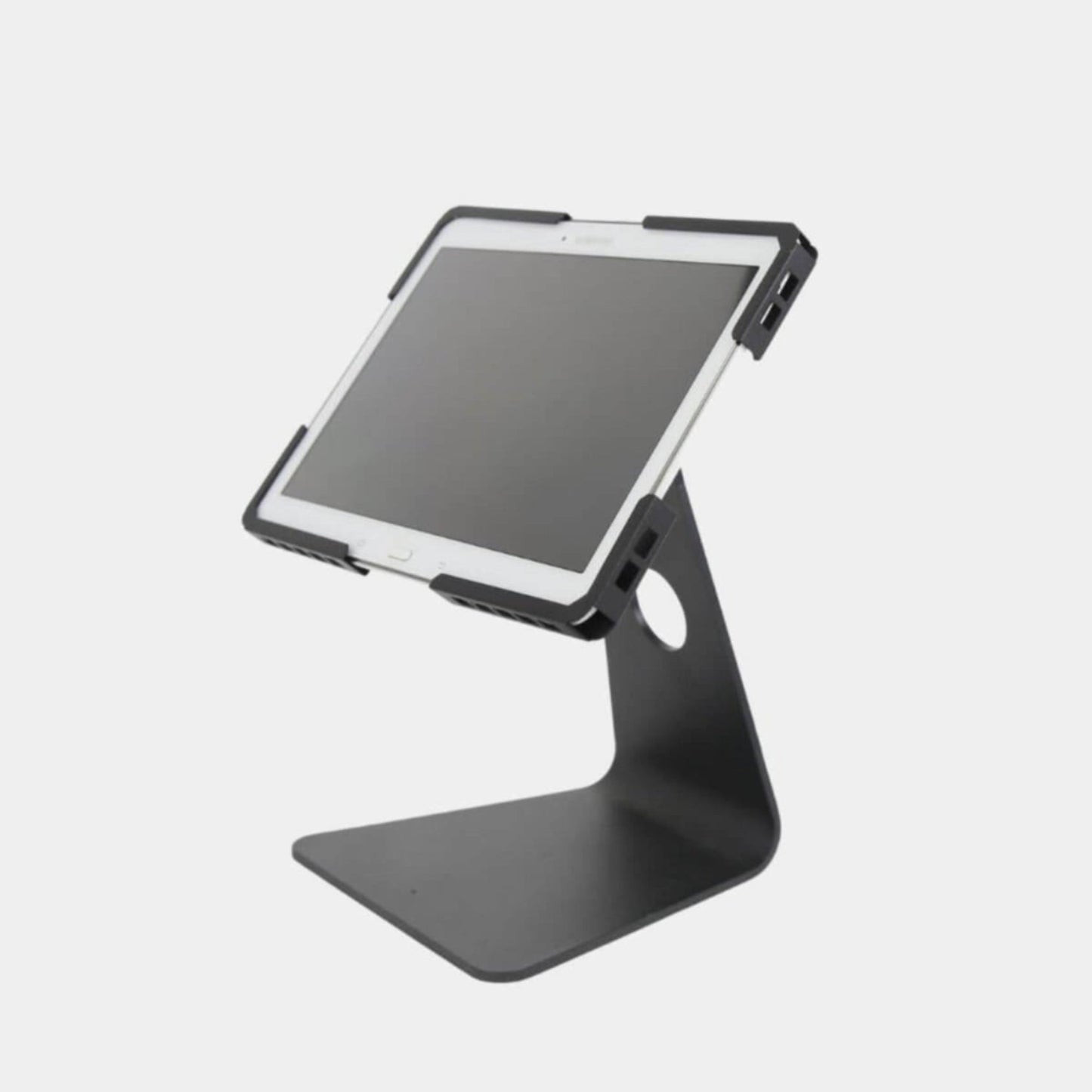 Universal desktop tablet stand with device installed - TechnoMounts UAE