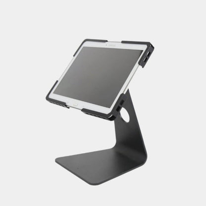 Universal desktop tablet stand with device installed - TechnoMounts UAE