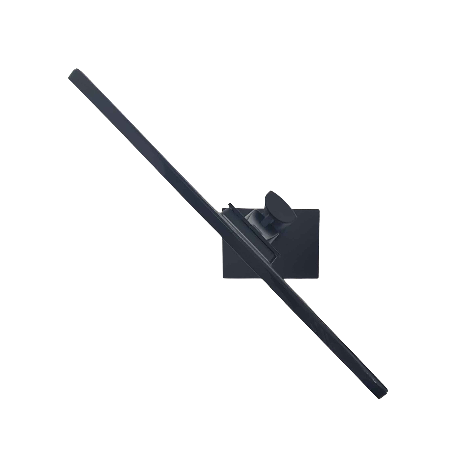 Black antenna on a white background