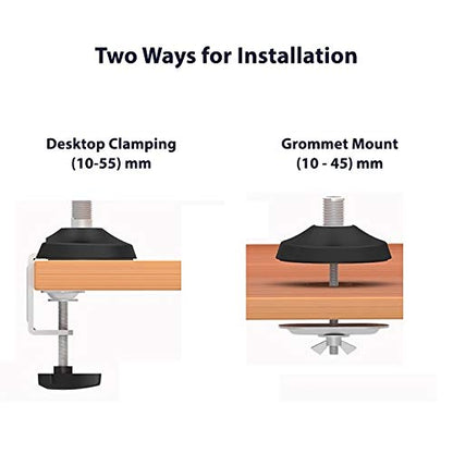 Height Adjustable C-Clamp  VESA Monitor Mount