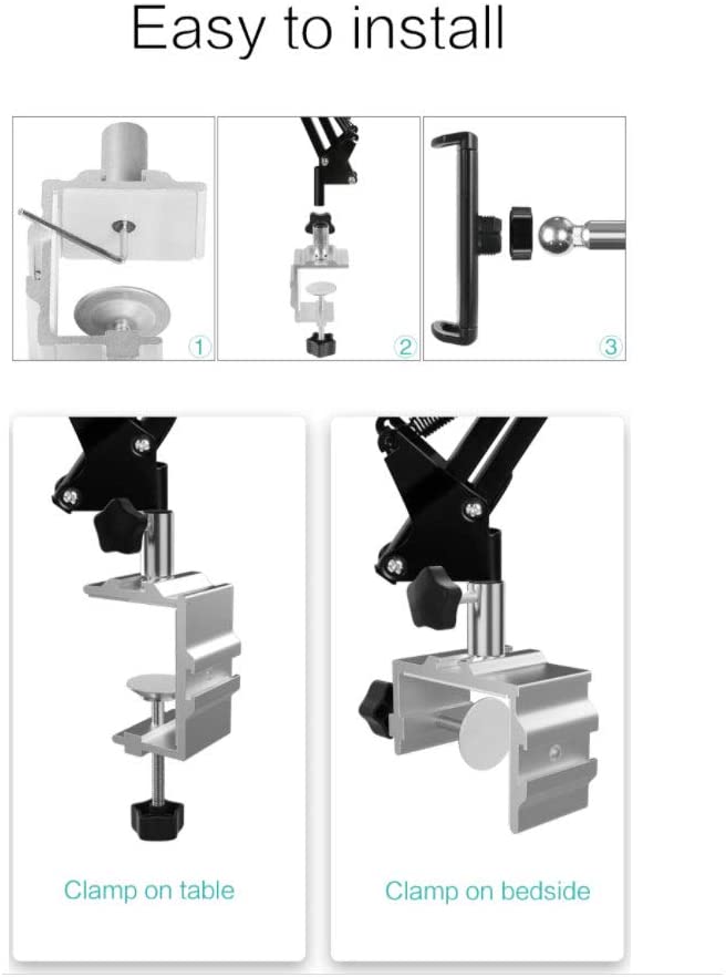Flexible Clip Stand For Tablets and Phones 4-11 inch