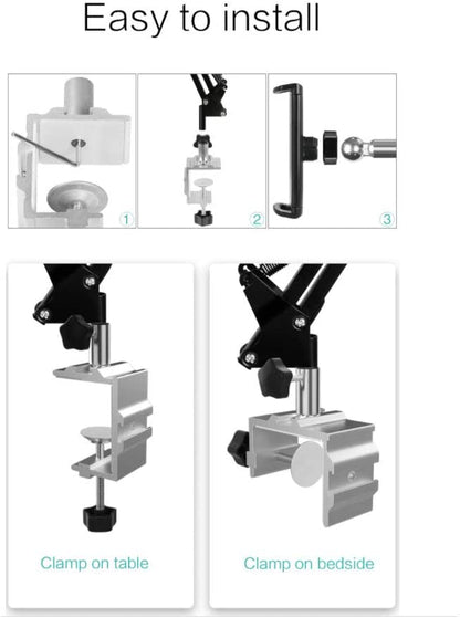 Flexible Clip Stand For Tablets and Phones 4-11 inch