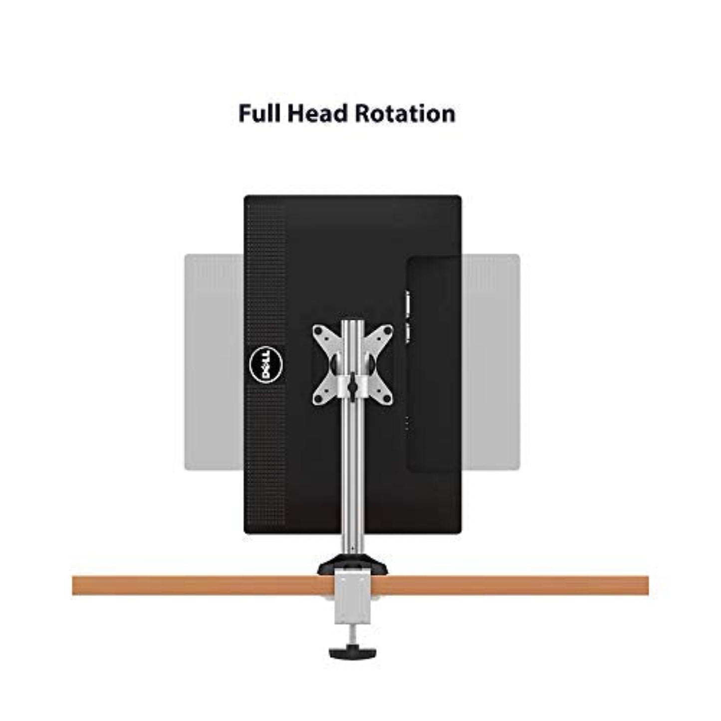 Heavy-duty single monitor stand with premium aluminum alloy construction supporting up to 9 KG weight capacity